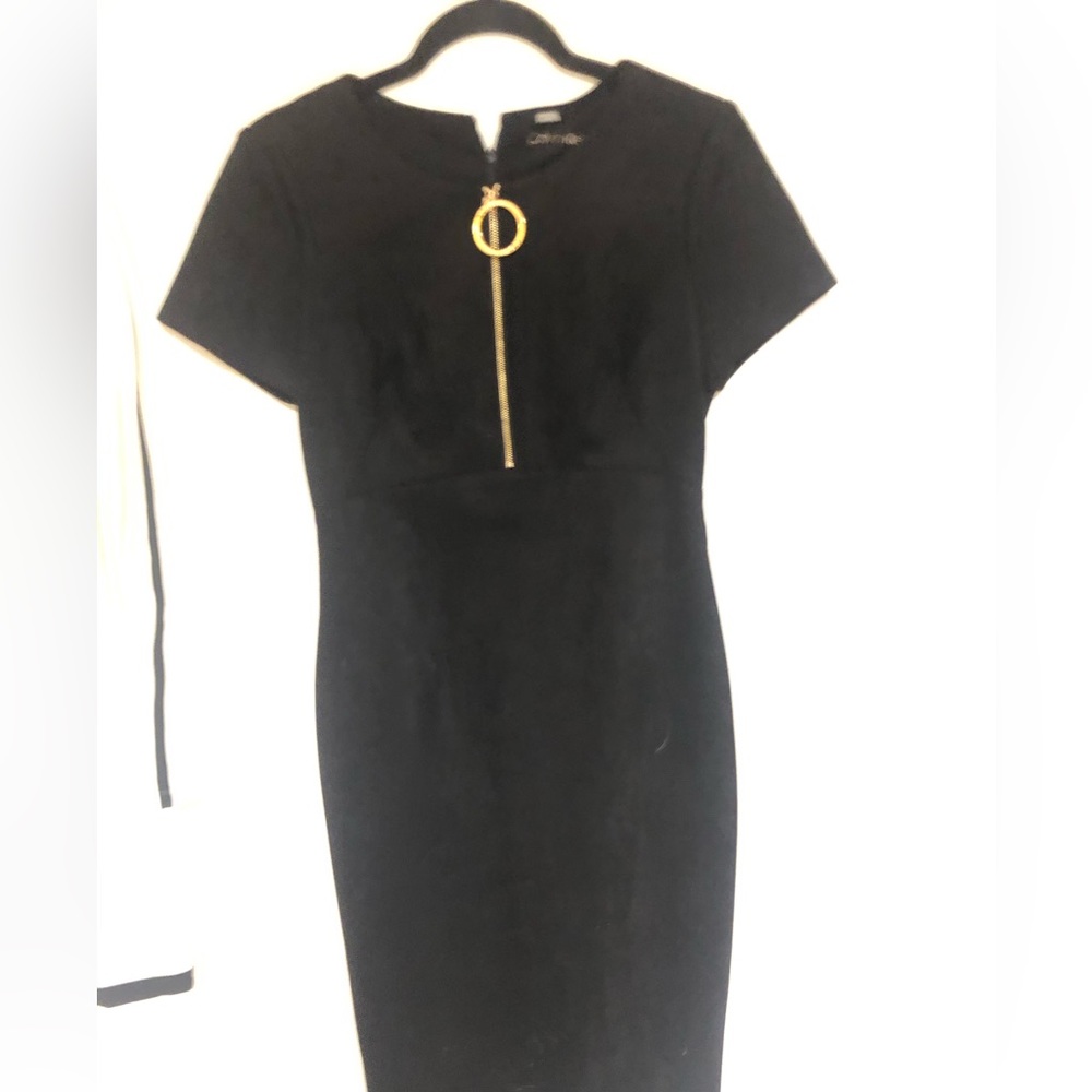 Calvin Klein - Black - SS - 6 - Black - brushed material - Suede like - NWT